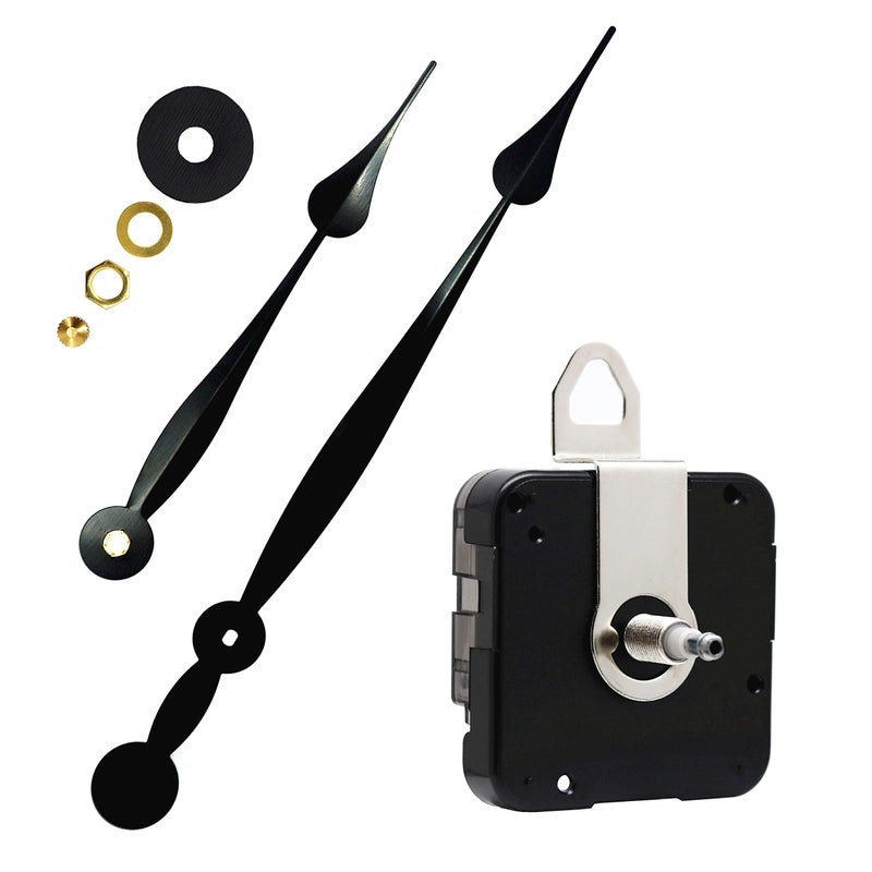 TIKROUND Youngtown 12888 High Torque Quartz Clock Movement Replacement Parts with 235 mm / 9.25 Inch Long Spade Hands - Image 3